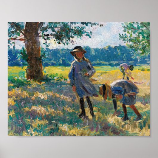 La Cueillette des Fleurs | Henri Lebasque Poster (Voorkant)