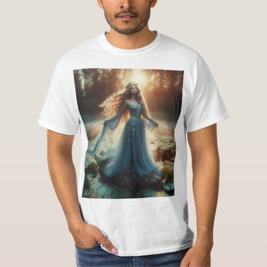 La Dama del Lago: Misticismo y Belleza T-shirt (Voorkant)