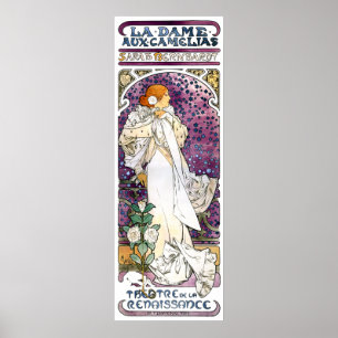 la dame aux camélias door Alfons Mucha 1896 Poster