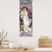 la dame aux camélias door Alfons Mucha 1896 Poster (Keuken)