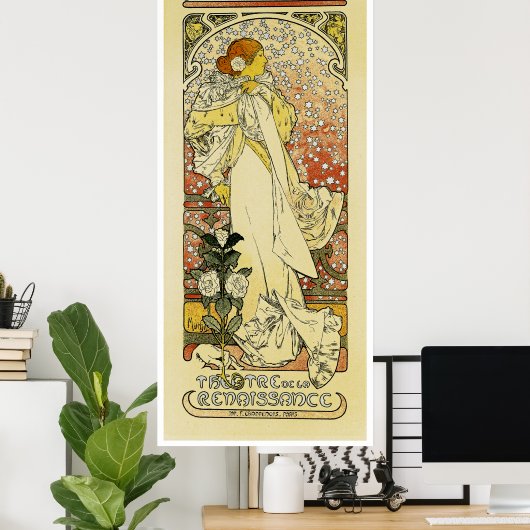 La Dame aux Camelias Poster (Thuiskantoor)