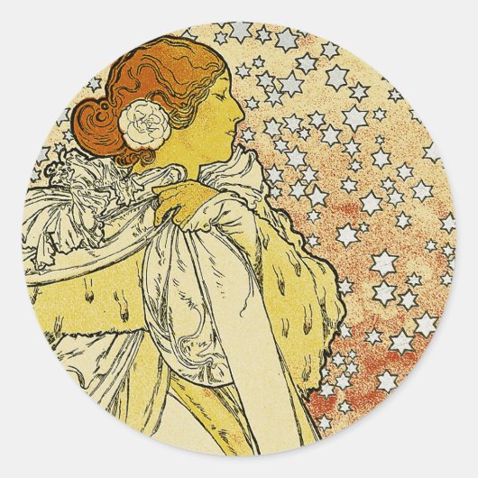 La Dame aux Camelias Ronde Sticker (Voorkant)
