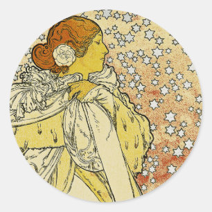 La Dame aux Camelias Ronde Sticker