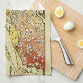 La Dame aux Camelias Theedoek (Quarter Fold)