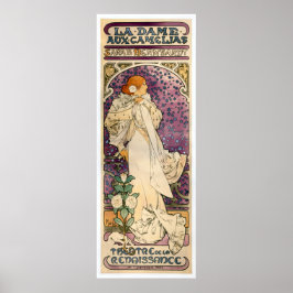 La Dame aux Camélias van Alfons Mucha (1896) Poster