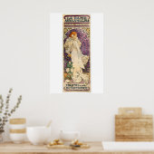 La Dame aux Camélias van Alfons Mucha (1896) Poster (Keuken)