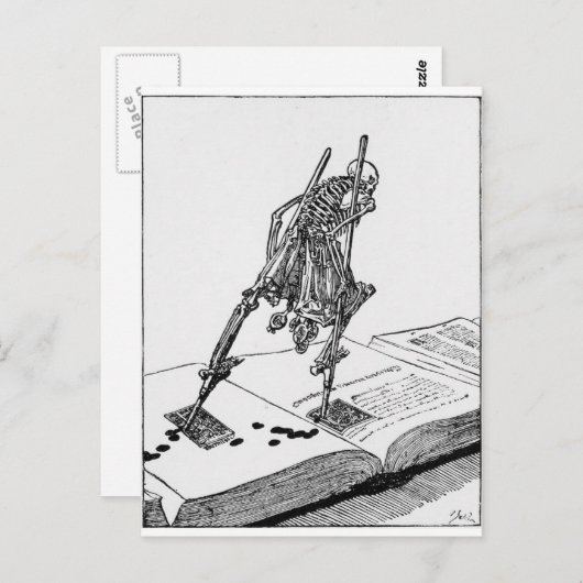 La Dance de la Mort briefkaart (Voorkant / Achterkant)
