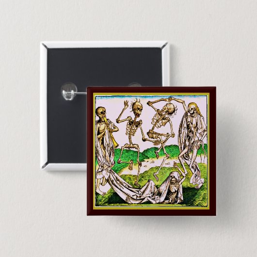 La Danse Macabre Button (Voorkant /achterkant)