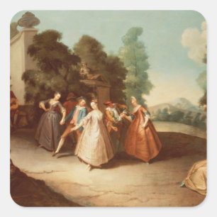 La Danse Vierkante Sticker