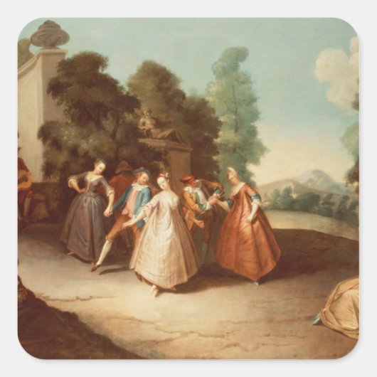 La Danse Vierkante Sticker (Voorkant)