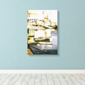 La Dársena (A Coruña)/A Dársena (A Coruña) Canvas Afdruk (Insitu (Houten vloer))