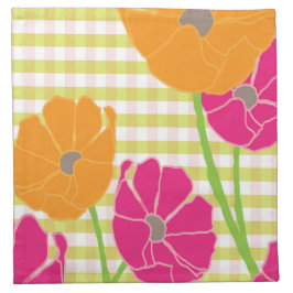 La De Da Gingham Cocktail Napkin set of 4 Katoenen Servet