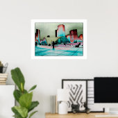 La Défense Art - Parijs / Frankrijk Poster (Thuiskantoor)
