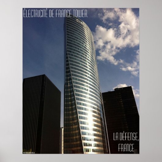 La Défense, Frankrijk - Électricité de France Towe Poster (Voorkant)
