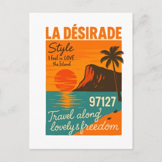 La Désirade 97127 Antillen Briefkaart (Voorkant)