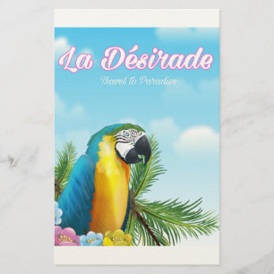La Désirade papegaai reisposter Briefpapier