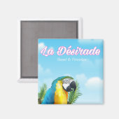 La Désirade papegaai reisposter Magneet (Voorkant / Achterkant)