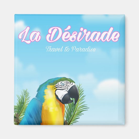La Désirade papegaai reisposter Magneet (Voorkant)