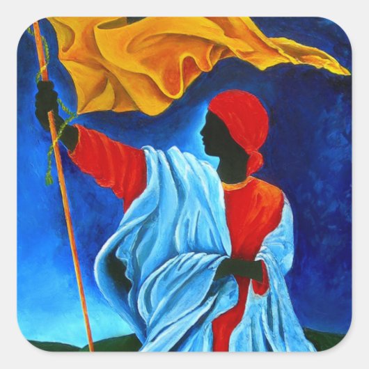 La Dessalinienne 2009 Vierkante Sticker (Voorkant)