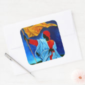 La Dessalinienne 2009 Vierkante Sticker (Envelop)