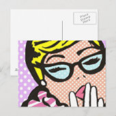 La-Di-Da Lady Comic Book Briefkaart (Voorkant / Achterkant)