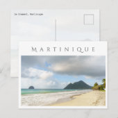 La Diamant, Martinique reis Briefkaart (Voorkant / Achterkant)