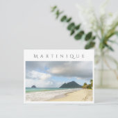 La Diamant, Martinique reis Briefkaart (Staand voorkant)