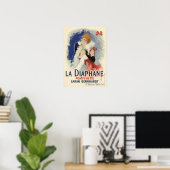 La Diaphane door Jules Chéret Poster (Thuiskantoor)