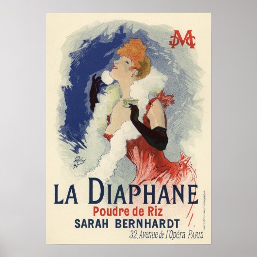 La Diaphane door Jules Chéret Poster (Voorkant)