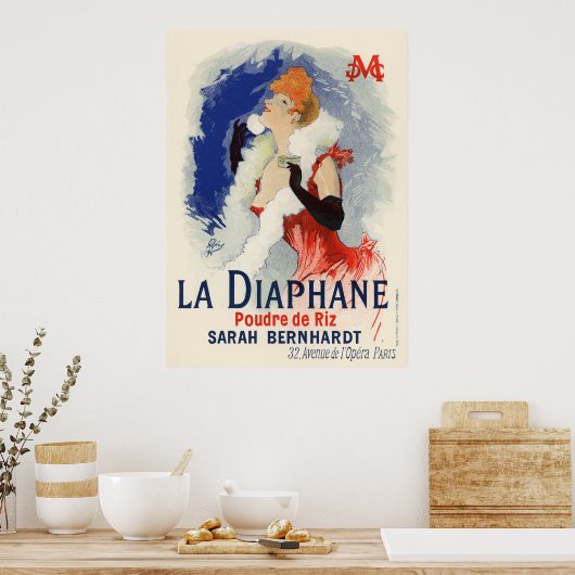 La Diaphane, Jules Chéret Poster (Keuken)