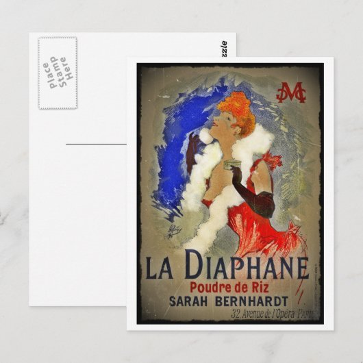 La Diaphane Poudre de Riz Briefkaart (Voorkant / Achterkant)