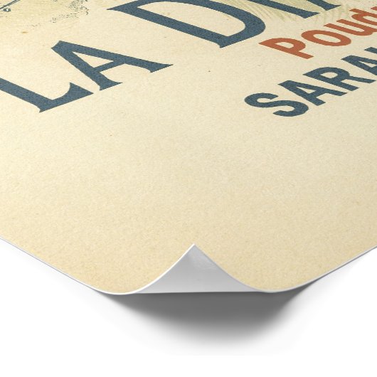 La Diaphane Poudre de Riz Sarah Bernhardt Poster (Hoek)