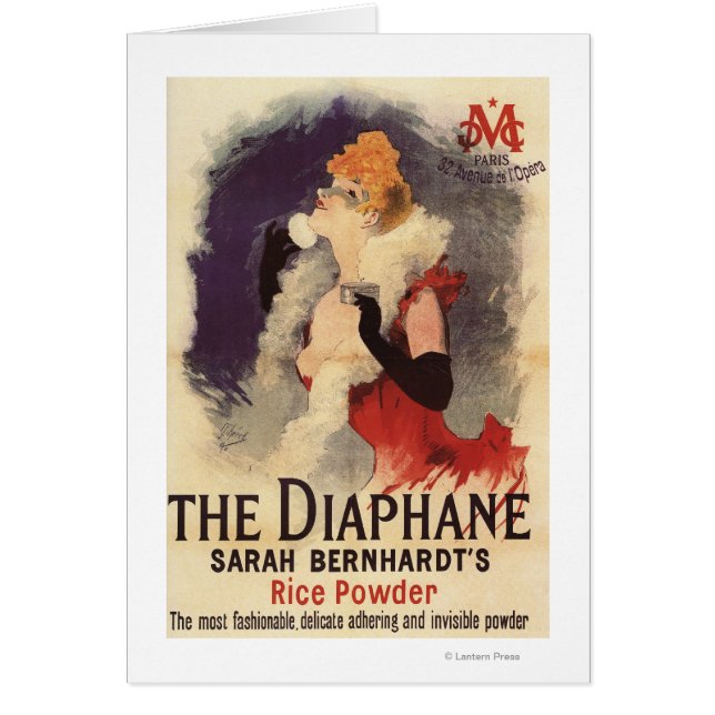 La Diaphane Woman Powdering Face Promo Poster (Voorkant)