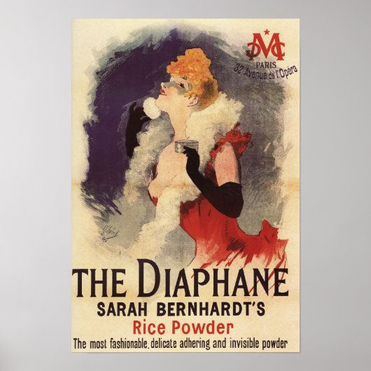 La Diaphane Woman Powdering Face Promo Poster (Voorkant)