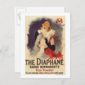 La Diaphane Woman Powdering Face Promo Poster Briefkaart (Voorkant / Achterkant)