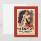La Diaphane Woman Powdering Face Promo Poster Briefkaart (Voorkant / Achterkant)