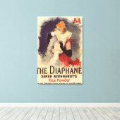 La Diaphane Woman Powdering Face Promo Poster Canvas Afdruk (Insitu (Houten vloer))