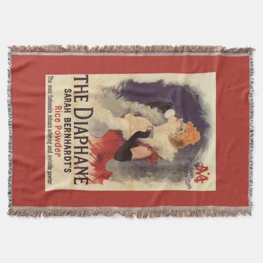 La Diaphane Woman Powdering Face Promo Poster Deken (Voorkant)