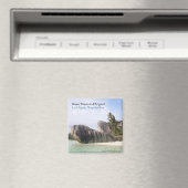 La Digue, Seychellen strandmagneet reissouvenir Magneet (Insitu (Vaatwasser))