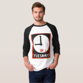 LA Dinsdag Baseball T-shirt - Unisex (Voorkant volledig)