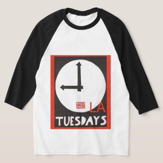 LA Dinsdag Baseball T-shirt - Unisex (Laagn)