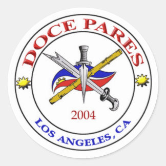 LA Doce Pares Logo Ronde Sticker