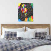 La Dolce Espressione originele abstracte vrouw kun Canvas Afdruk (Insitu (Slaapkamer))
