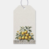 La Dolce Lemons Bridal Shower Cadeaulabel (Achterkant)