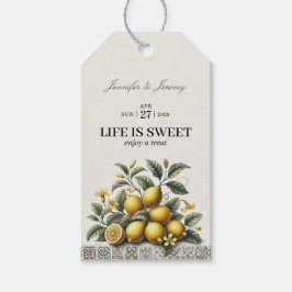 La Dolce Lemons Bruiloftsfeest Cadeaulabel