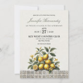 La Dolce Lemons Bruiloftsfeest Kaart (Voorkant)