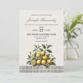 La Dolce Lemons Bruiloftsfeest Kaart
