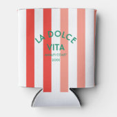 La Dolce Vita Amalfi Coast Cabana Stripe Blikjeskoeler (Voorkant)