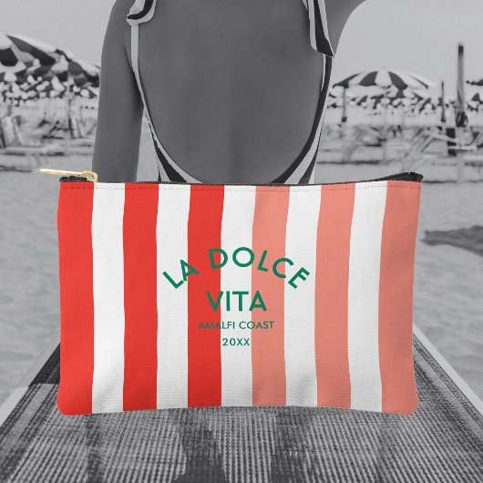 La Dolce Vita Amalfi Coast Cabana Stripe Etui