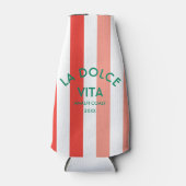 La Dolce Vita Amalfi Coast Cabana Stripe Flesjeskoeler (Voorkant)